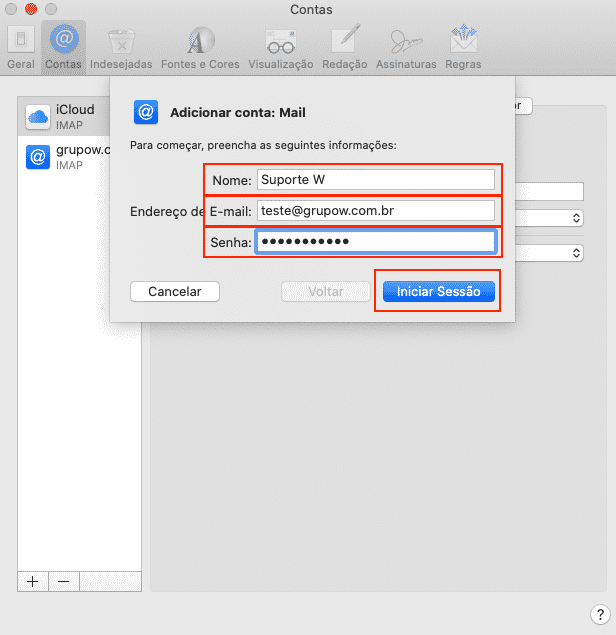 IOS Mail: Dados iniciais