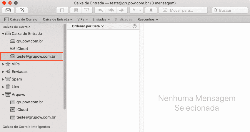 IOS Mail: Caixa do Mail
